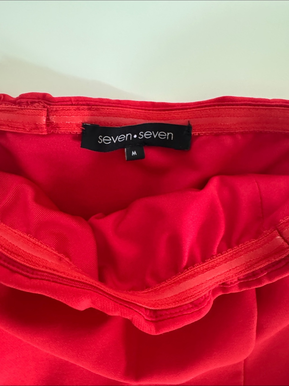Seven7 Strapless Red Wide Leg Jumpsuit Women’s Medium Elegant Romper - Picture 5 of 6